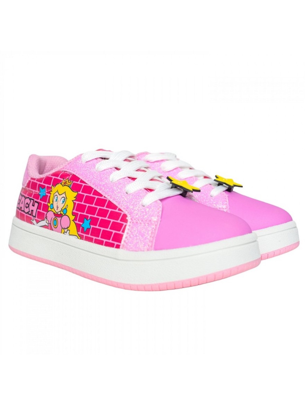 Girls Princess Peach Low Court Sneaker - Picture 5 of 5